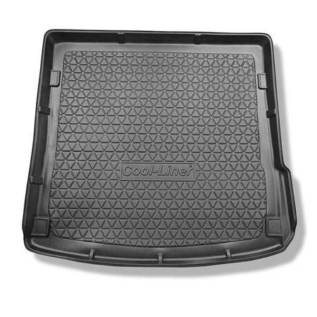 Protetor de porta-malas para Audi Q7 4L SUV (03.2006-05.2015) - tapete para bagageira - Aristar - Cool liner - 5/7 lugares; terceira fileira inclinada