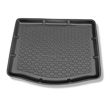 Protetor de porta-malas para Ford Focus III Hatchback (03.2011-08.2018) - tapete para bagageira - Aristar - Cool liner - com roda sobressalente provisória ou conjunto de reparação