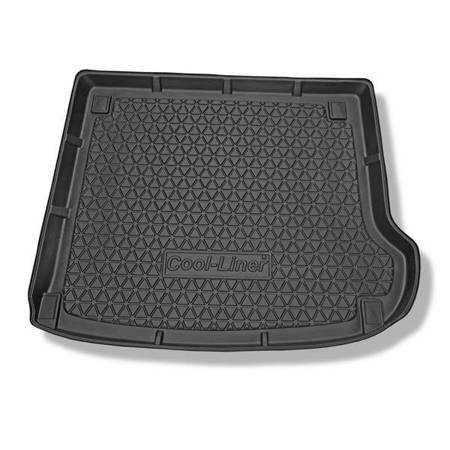 Protetor de porta-malas para Hyundai Santa Fe II CM SUV (04.2006-08.2012) - tapete para bagageira - Aristar - Cool liner - 7 lugares; terceira fileira inclinada