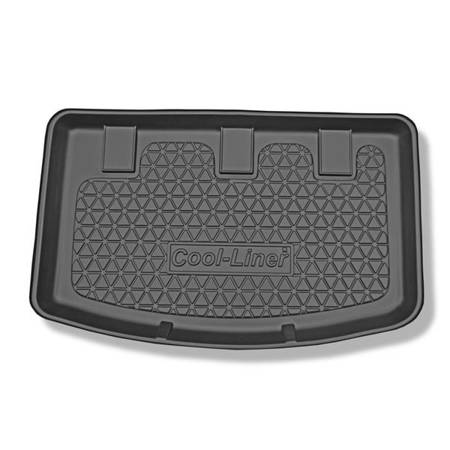 Protetor de porta-malas para Kia Rio III UB Hatchback (08.2011-01.2017) - tapete para bagageira - Aristar - Cool liner - parte superior do porta-malas; XL com compartimento