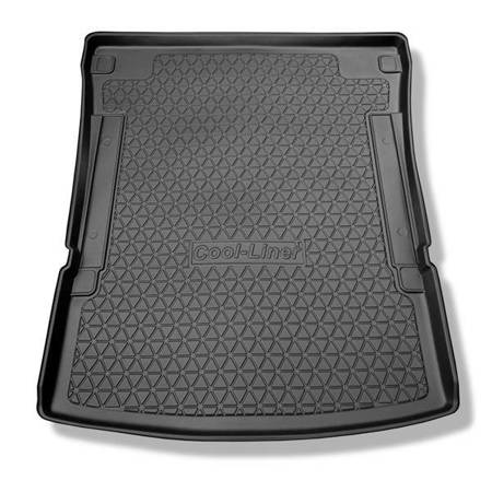 Protetor de porta-malas para Volkswagen Caddy IV Maxi Van (10.2007-10.2020) - tapete para bagageira - Aristar - Cool liner - Trendline, Comfortline, Highline; 5/7 lugares; para a segunda fileira de assentos