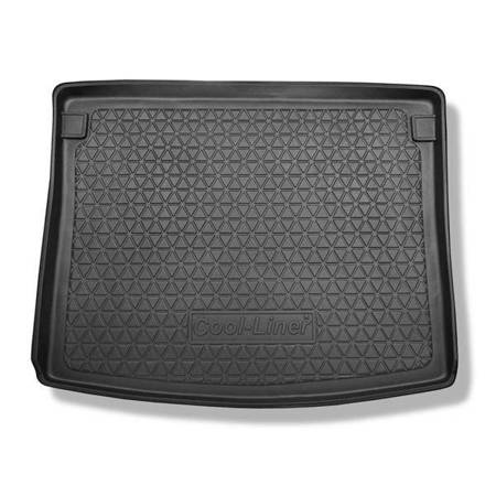 Protetor de porta-malas para Volkswagen Caddy Startline Combo (2003-10.2020) - tapete para bagageira - Aristar - Cool liner - 5 lugares; chapa de metal nas paredes laterais do porta-malas