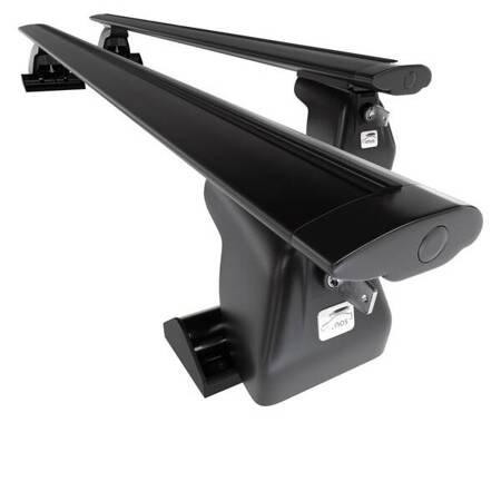 Rack de tejadilho em alumínio para Chrysler Town & Country Minivan (1990-2010) - bagageiro preto - mala de teto - rack de barras - Amos - D-T - Dynamic - Perfil T