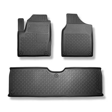 Tapetes TPE para Seat Alhambra I Van (1995-08.2010) - tapetes de carro - Aristar - Guardliner - 5 ou 7 lugares; sem terceira fileira