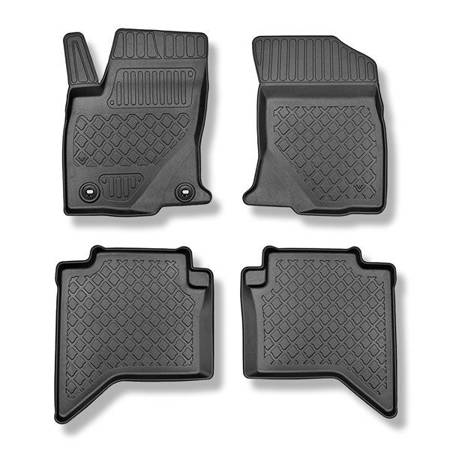 Tapetes TPE para Toyota Hilux VIII Pick-Up (09.2016-....) - tapetes de carro - Aristar - Guardliner - cabine dupla