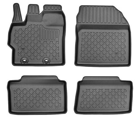 Tapetes TPE para Toyota Yaris IV XP210 Hatchback (09.2020-....) - tapetes de carro - Aristar - Guardliner - também com tração híbrida