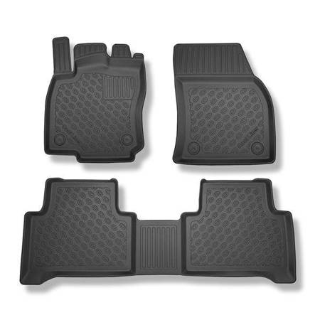 Tapetes TPE para Volkswagen Touran II Minivan (09.2015-....) - tapetes de carro - Aristar - Cool liner - 5 ou 7 lugares; sem terceira fileira