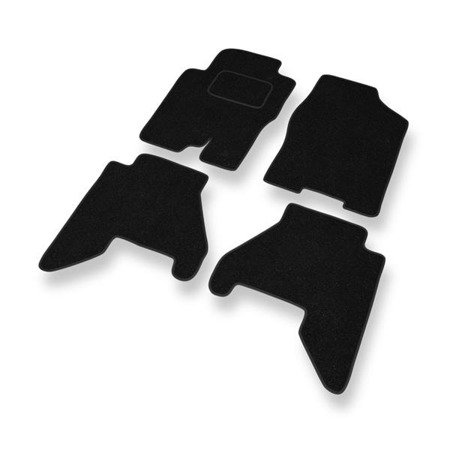 Tapetes de feltro para Nissan Pathfinder R51 (2005-2014) - tapetes de carro - DGS Autodywan - preto (padrão)