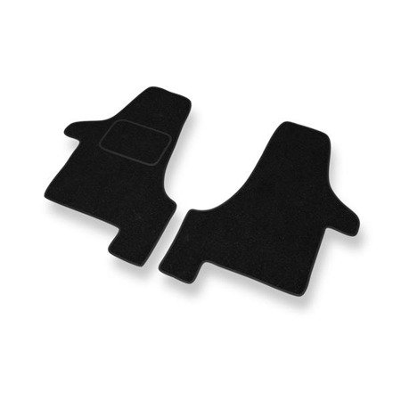 Tapetes de feltro para Volkswagen Transporter T5 (2003-2015) - tapetes de carro - DGS Autodywan - preto (padrão)