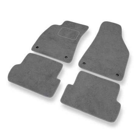 Tapetes de veludo para Audi A4 III B7 (2004-2008) - tapetes de carro - DGS Autodywan - cinza