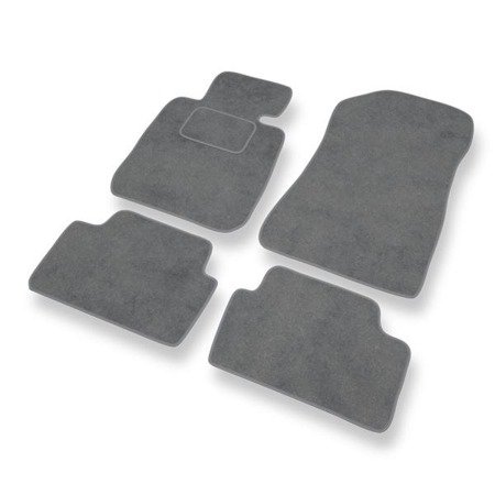 Tapetes de veludo para BMW Série 1 E81/E87 (2004-2013) - tapetes de carro - DGS Autodywan - cinza