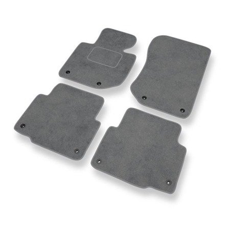 Tapetes de veludo para BMW Série 3 M3 II E36 (1992-1999) - tapetes de carro - DGS Autodywan - cinza