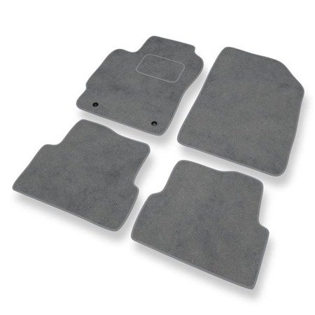 Tapetes de veludo para Chevrolet Aveo II T300 (2011-2020) - tapetes de carro - DGS Autodywan - cinza