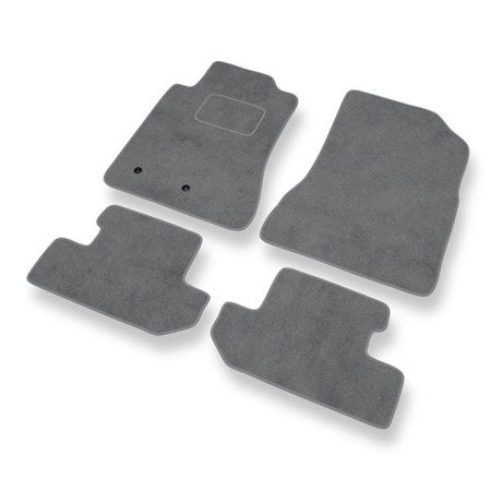 Tapetes de veludo para Ford Mustang VI (2014-....) - tapetes de carro - DGS Autodywan - cinza