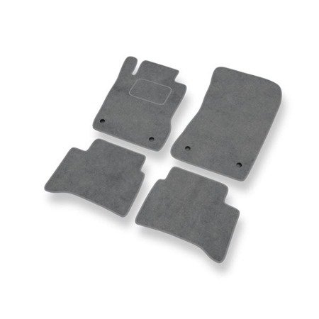 Tapetes de veludo para Mercedes-Benz CLS W219 (2004-2010) - tapetes de carro - DGS Autodywan - cinza