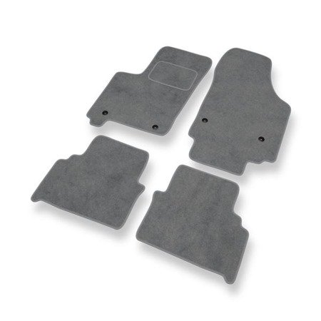 Tapetes de veludo para Opel Meriva A (2002-2010) - tapetes de carro - DGS Autodywan - cinza