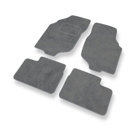 Tapetes de veludo para Rover 25 (2000-2005) - tapetes de carro - DGS Autodywan - cinza