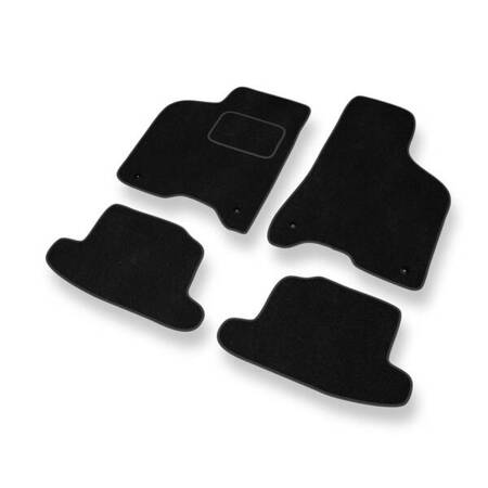 Tapetes de veludo para Seat Arosa I, II (1997-2004) - tapetes de carro - DGS Autodywan - pretos