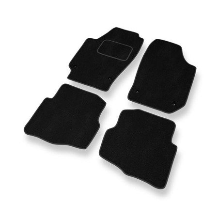 Tapetes de veludo para Seat Cordoba II 6L (2002-2009) - tapetes de carro - DGS Autodywan - pretos