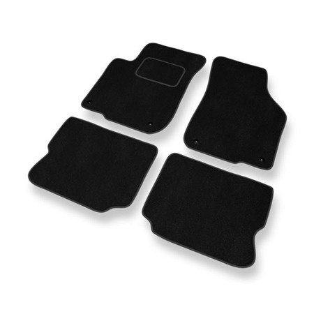 Tapetes de veludo para Seat Toledo II (1999-2004) - tapetes de carro - DGS Autodywan - pretos