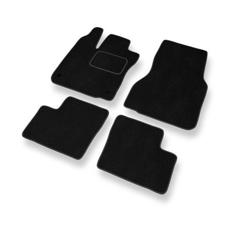 Tapetes de veludo para Smart ForTwo III (2014-....) - tapetes de carro - DGS Autodywan - pretos