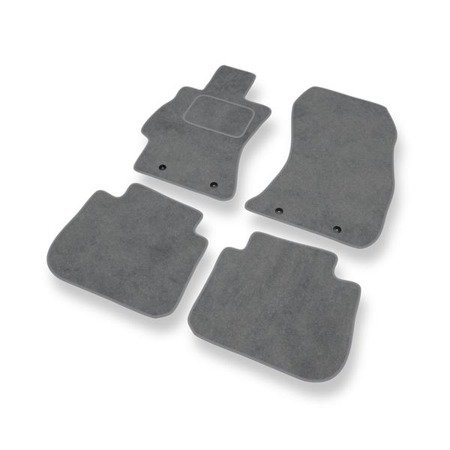 Tapetes de veludo para Subaru Legacy V (2009-2015) - tapetes de carro - DGS Autodywan - cinza