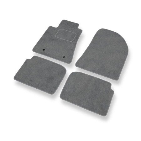 Tapetes de veludo para Toyota Avensis II (2003-2008) - tapetes de carro - DGS Autodywan - cinza