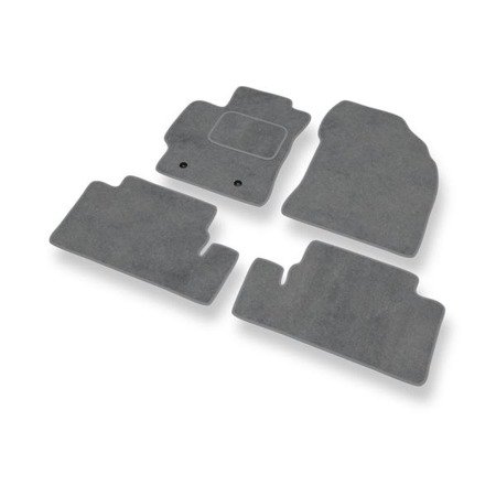 Tapetes de veludo para Toyota Corolla X (2007-2013) - tapetes de carro - DGS Autodywan - cinza