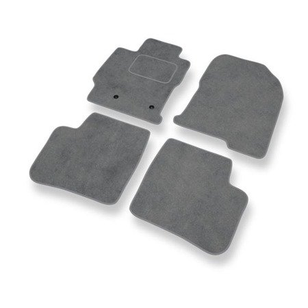 Tapetes de veludo para Toyota Prius II (2002-2009) - tapetes de carro - DGS Autodywan - cinza