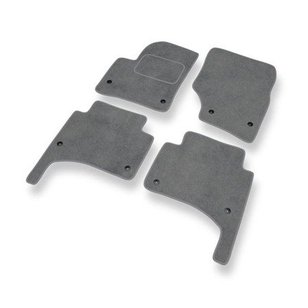 Tapetes de veludo para Volkswagen Touareg I (2002-2010) - tapetes de carro - DGS Autodywan - cinza